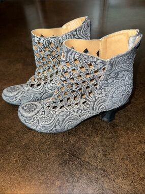 John Fluevog Baroque Murillo Diamond-Perforated Boots